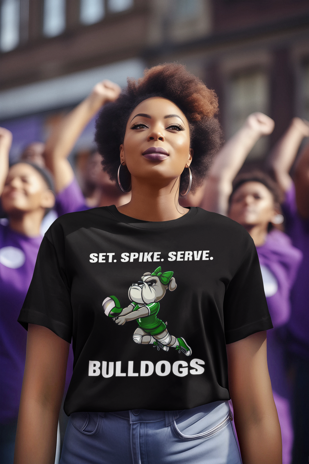 Bulldog Volleyball Unisex Tee