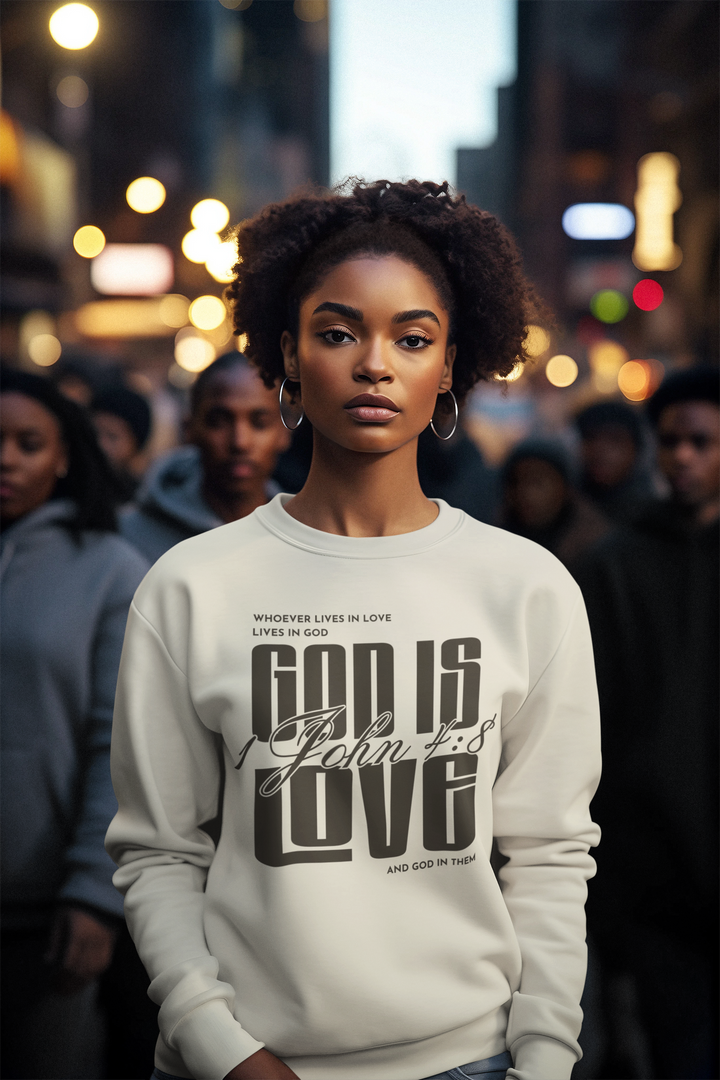 God is Love Scripture Women's Sweatshirt