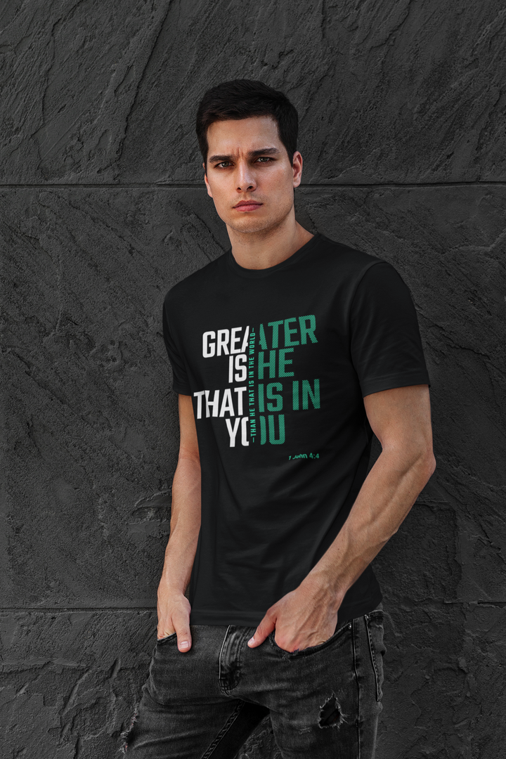 Greater is He that is in You Men's Tee