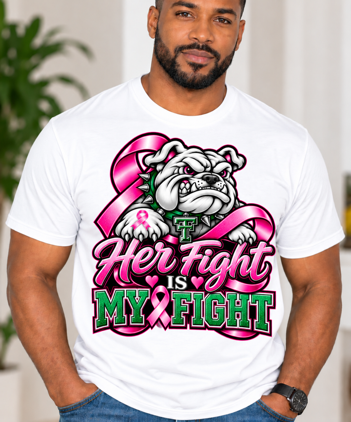 Bulldog Her Fight is My Fight Breast Cancer