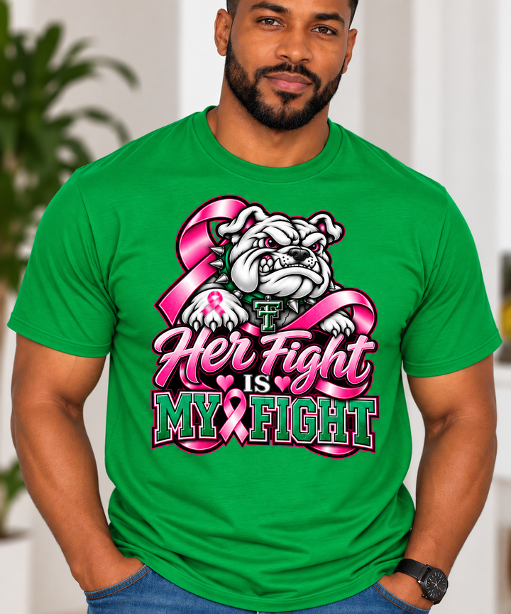 Bulldog Her Fight is My Fight Breast Cancer