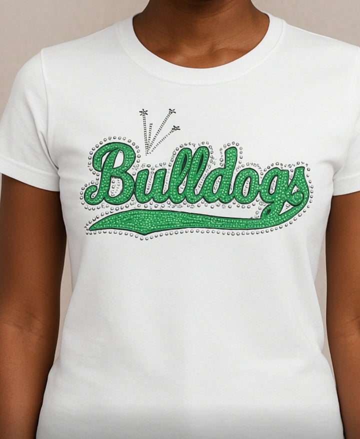 Bulldogs Sequin Bling Unisex Tee