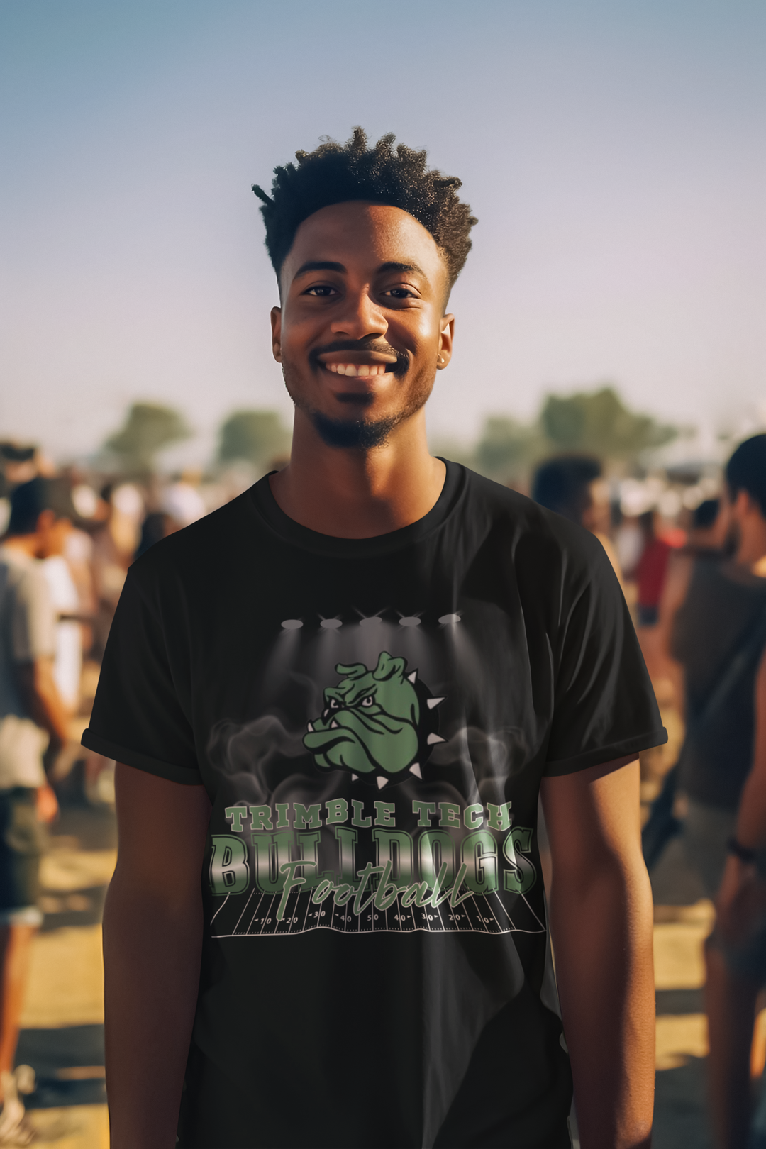 Trimble Tech Bulldogs Football Unisex Tee