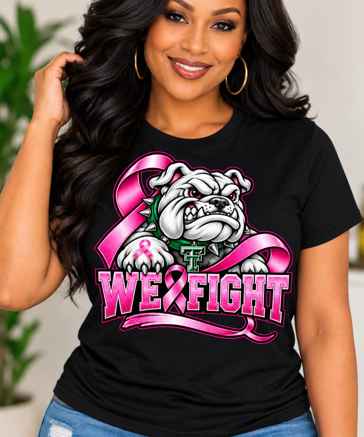 Bulldogs We Fight Breast Cancer Tee