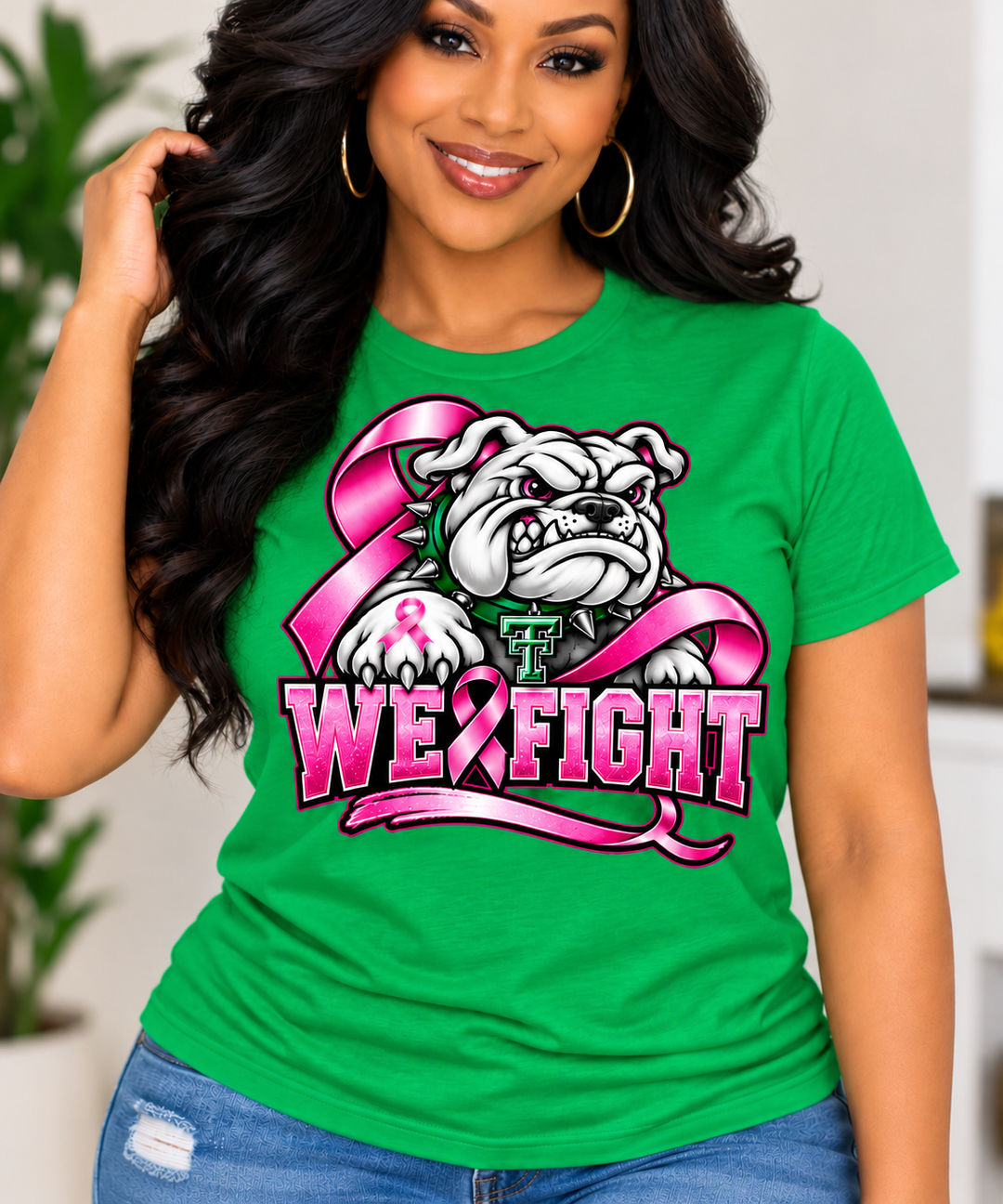 Bulldogs We Fight Breast Cancer Tee
