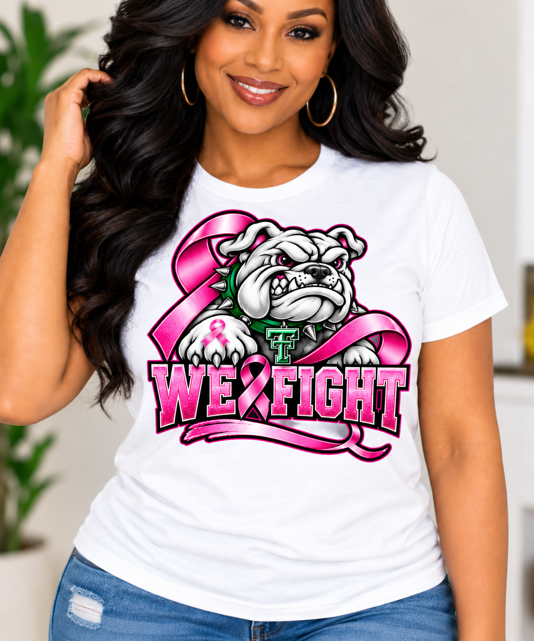 Bulldogs We Fight Breast Cancer Tee