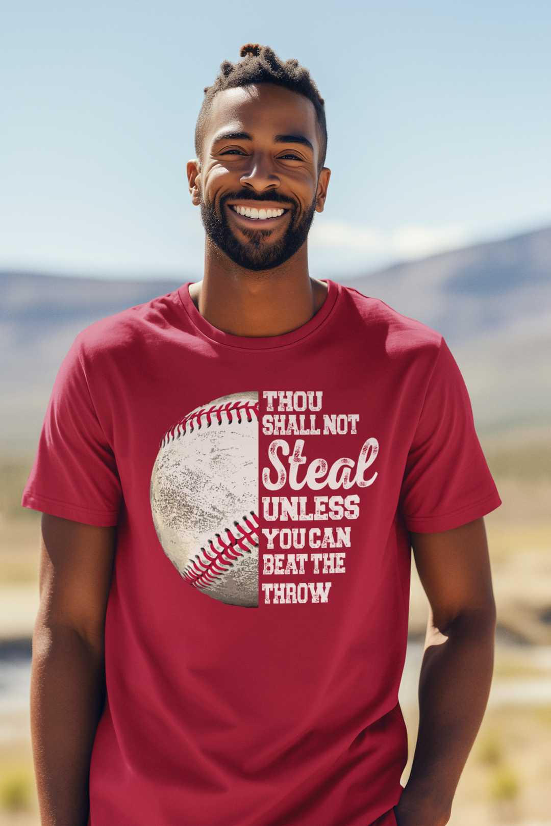 Thou Shall Not Steal Baseball Tee