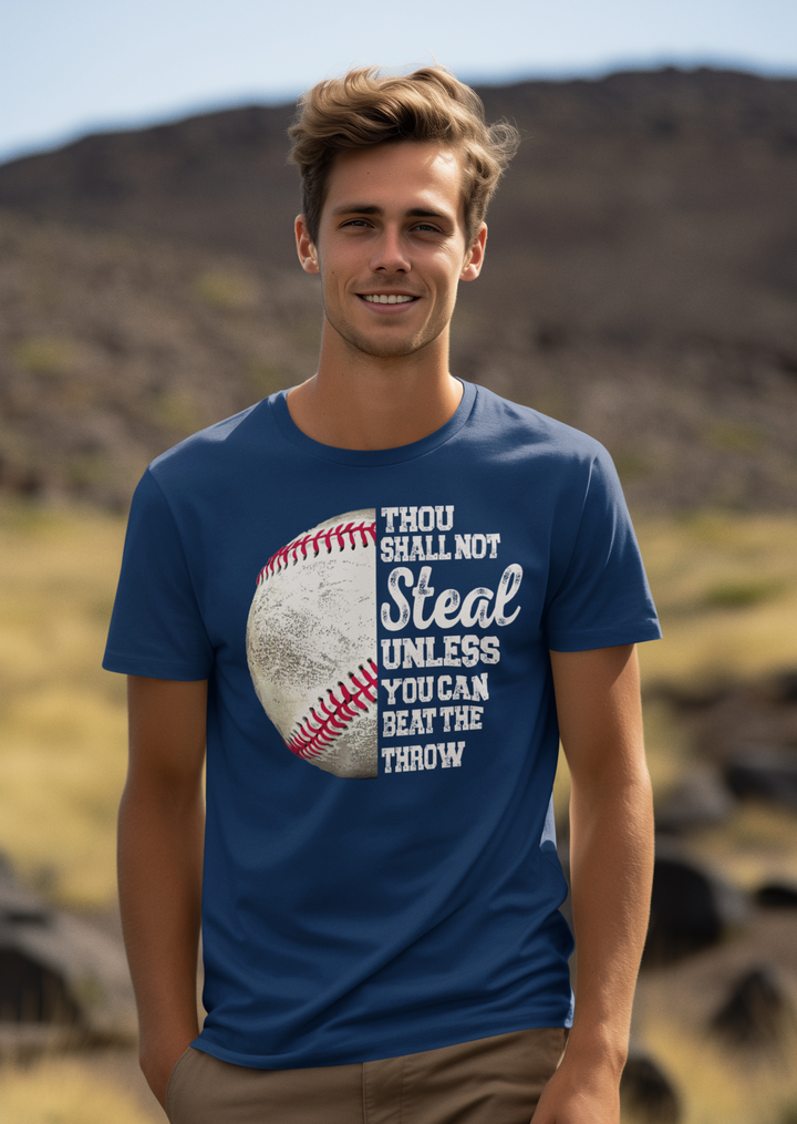 Thou Shall Not Steal Baseball Tee