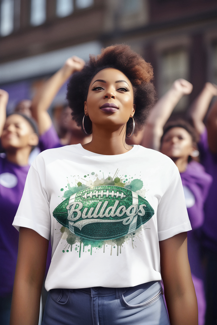 Football Faux Sequin Women's Tee