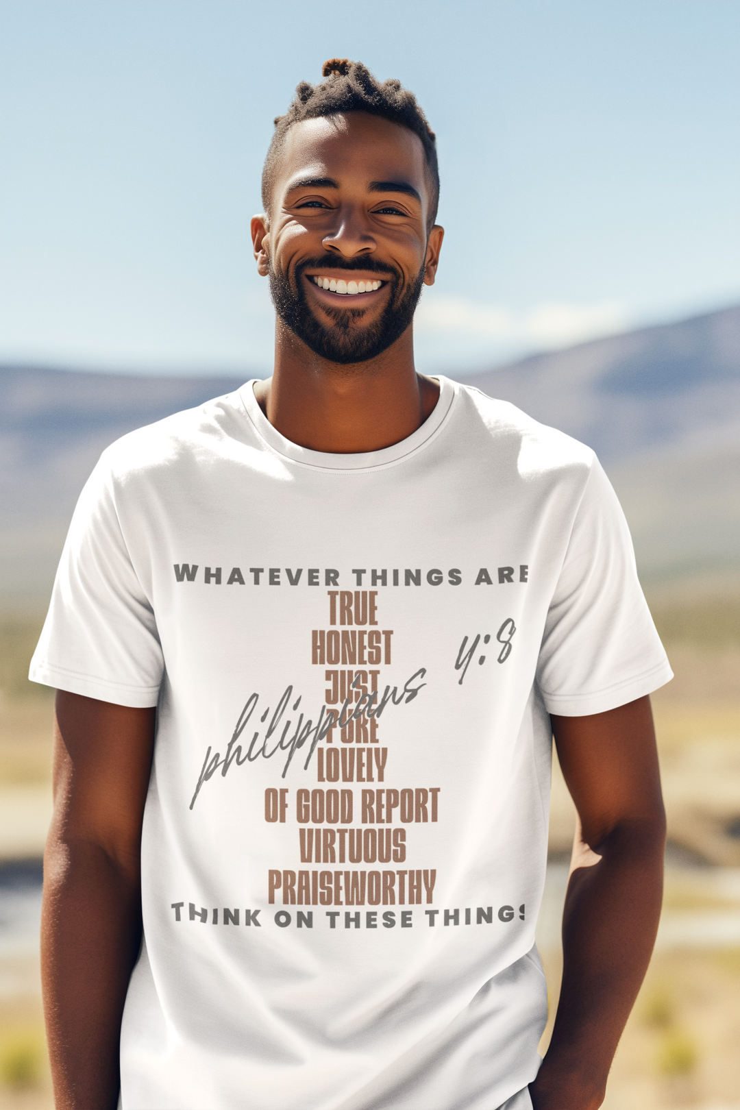 Think on These Things Tee - Philippians 4:8