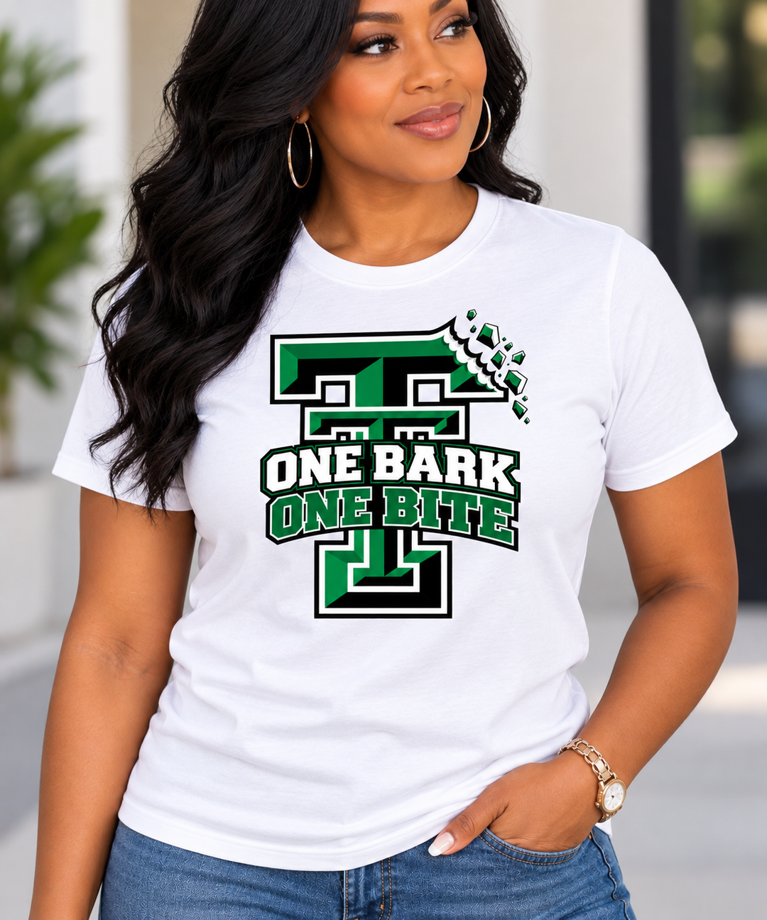 One Bark One Bite Unisex Double Tee