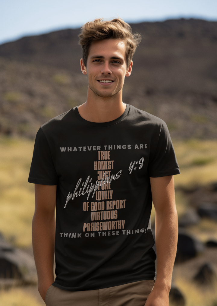 Think on These Things Tee - Philippians 4:8